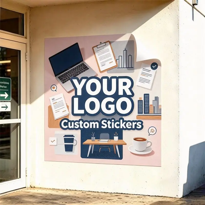 Any Size 100 cm Custom Stickers Suitable For Gymnasium Assisted Living Facility Barber Shop Commercial Advertising Promotion