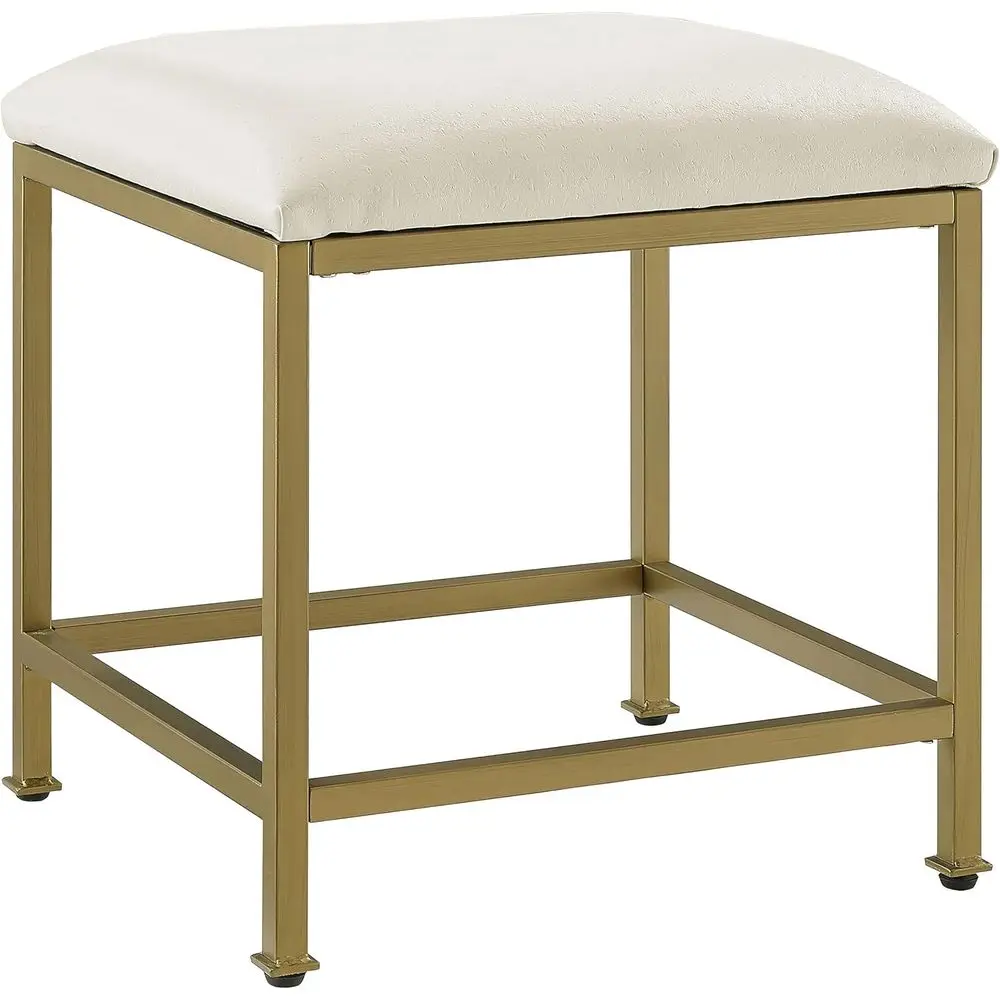 

Crosley urniture Aimee Makeup Vanity Chair with Upholstered Seat, Gold