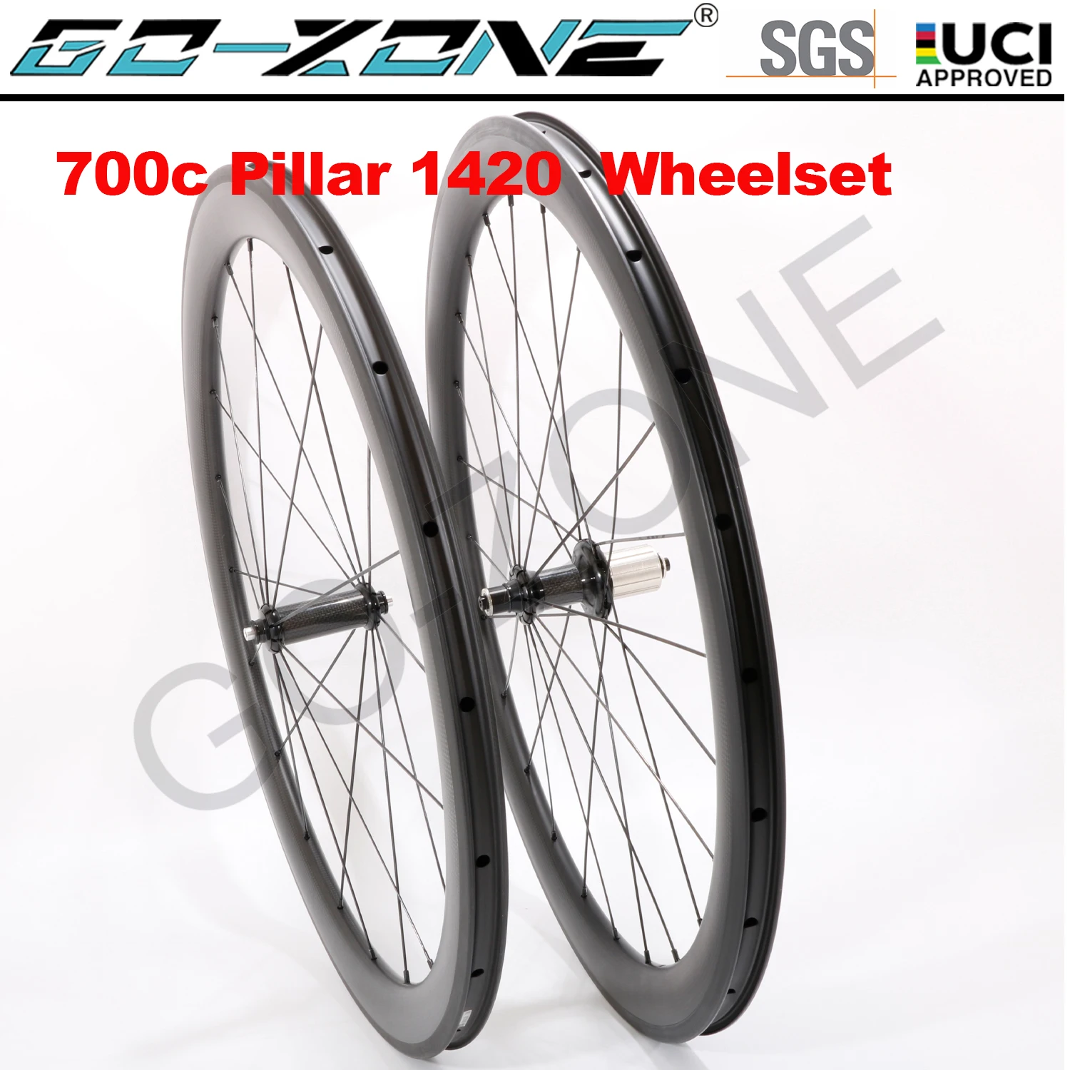 26mm U Shape Rim Brake Ceramic Hubs Carbon 700c Wheelset Clincher Tubeless  Powerway R36 Pillar1420 Carbon Road Rim Brake Wheels