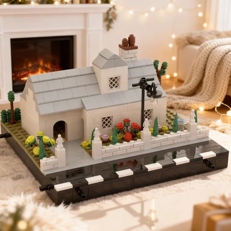 

533pcs MOC Modular Streetscape Little House Mini Model Building Toy Blocks Construction Christmas Gift Idea Brick Education