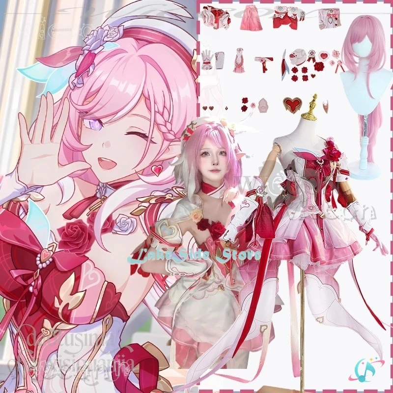 Disfraz Anime jeu Honkai Impact 3 Cosplay Elysia déguisement d'halloween rose doux mariage Anime déguisement de noël