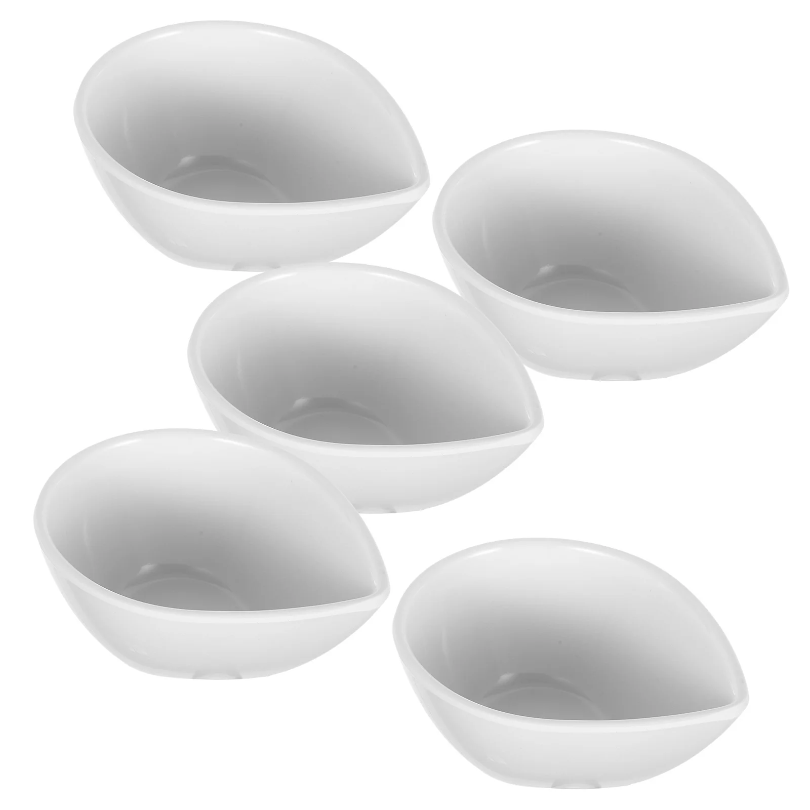 Cuencos pequeños para salsa, exquisitos platos de inmersión para el hogar, aperitivos, aperitivos, contenedores de condimentos, almacenamiento de pepinillos, 5 uds.