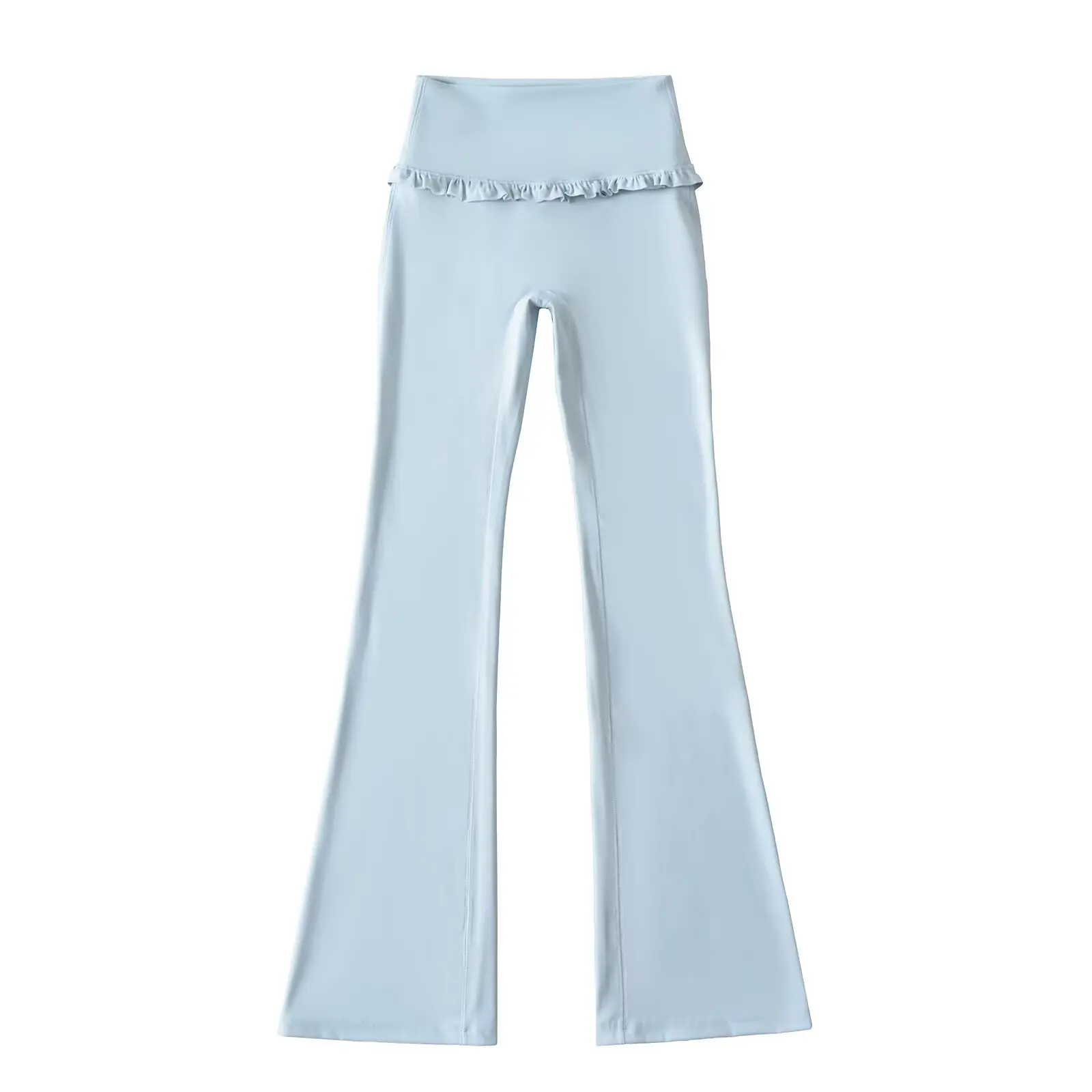 ارتفاع الخصر الأزهار اللياقة البدنية اليوغا السراويل عارضة على الجسم الحلو حار رقيقة مايكرو متوهج السراويل طويلة رقيقة المواد