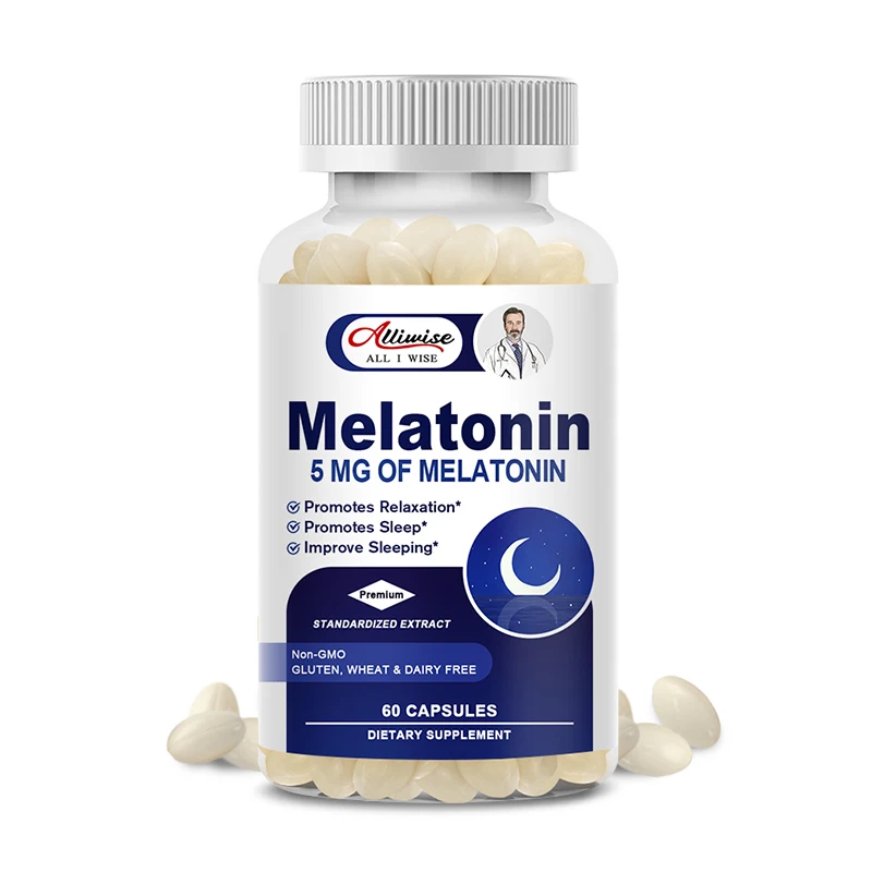 

Alliwise Anxiety Stress Relief Help Deep Sleep Save Relieve Insomnia Melatonin for Audlt Middle-aged Elderly Healthy Sleep Time