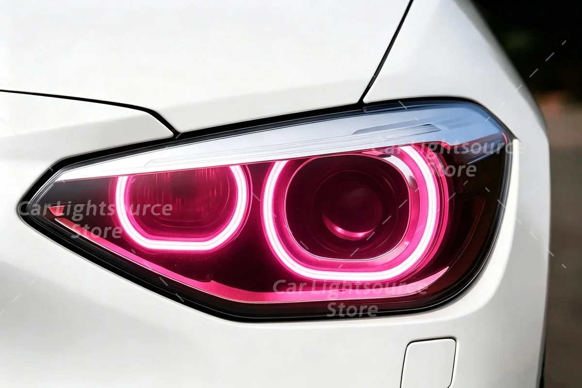 Yellow Angel Eyes DRL Boards For BMW 1 Series F20 F21 2012-2015 Xenon Headlight Daytime Running Lights Module Amber Blue Red image 3
