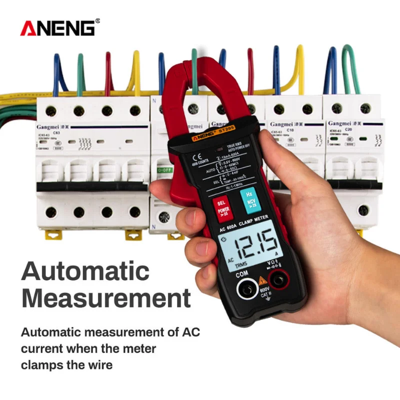 Imagem -04 - Aneng St205 Digital Profissional Amperímetro Braçadeira Medidor Braçadeira Multímetro ac Inteligente Testador de Tensão Automática