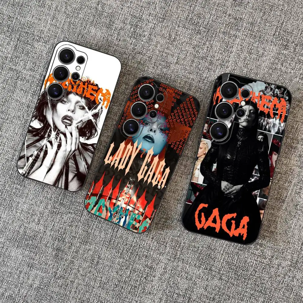 

Singer L-Lady G-Gaga Phone Case For Samsung S 24 Fe 25 Ultra Plus 20 Lite 21 30 22 23 24 22 Ultra 5G Fundas