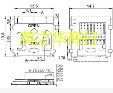 

30pcs original new TF-006 connector