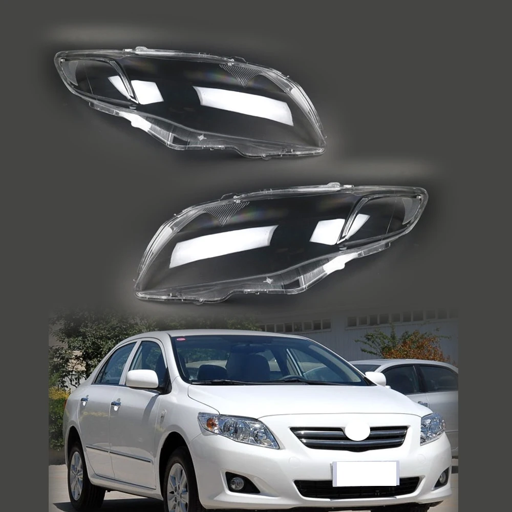 

For Toyota Corolla 2007 2008 2009 Car Front Headlight Lens Cover Shell Head Lamp Lampshade Lampcover Clear
