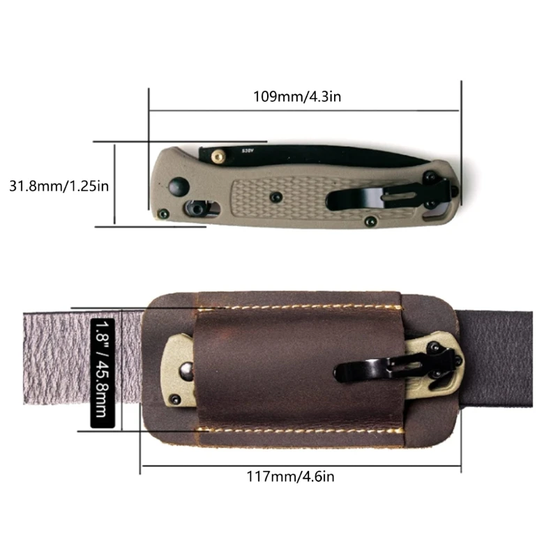 Funda / Funda para cuchillos plegables Fundas Fundas para cuchillos cuero Funda para cuchillos cuero