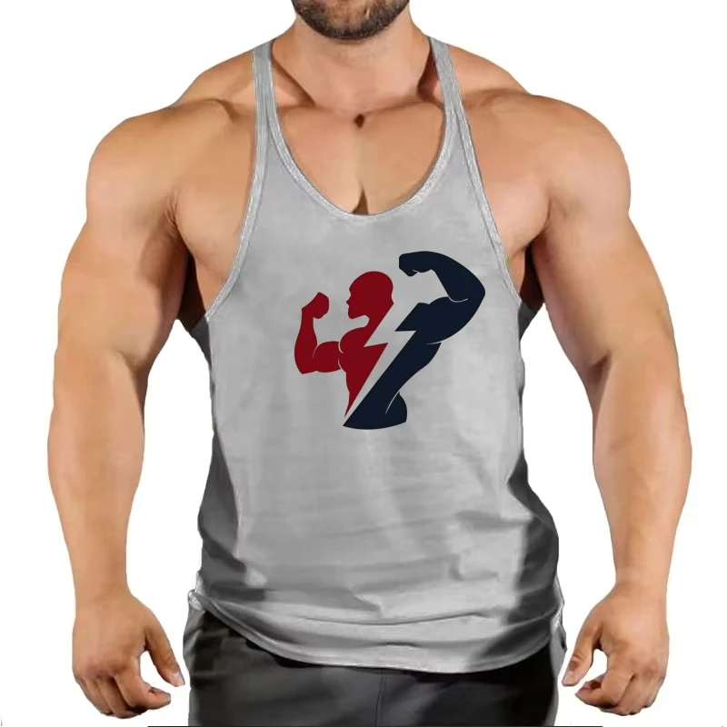 Men's Fitness Stringer Tank Top, Gym Training Thin Strap, Comfortable Fabric for Gym Sessions with Friends & Partner