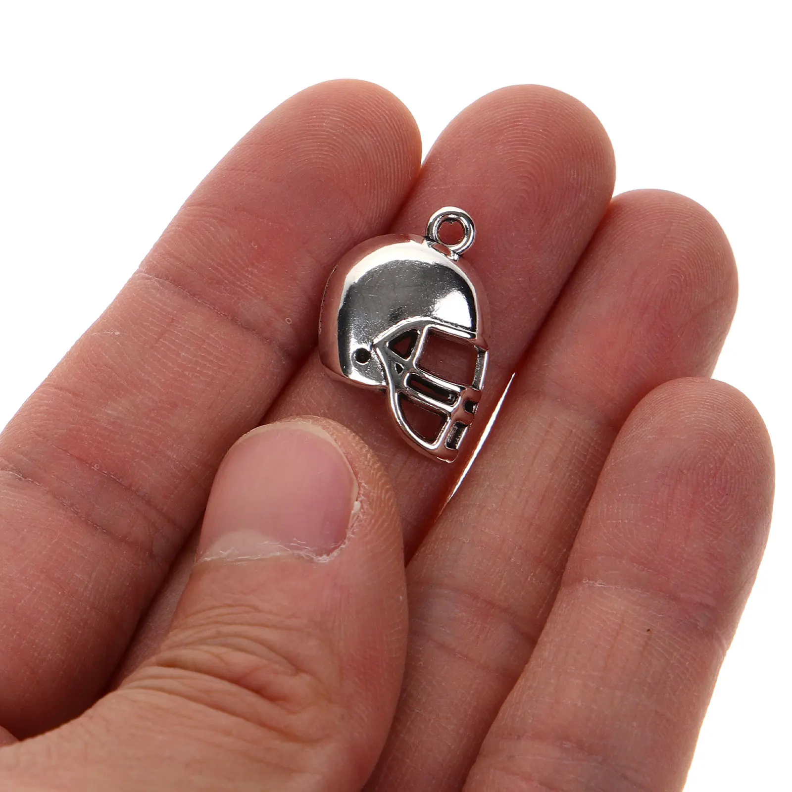

50pcs Football Charms For Craft Accessories Football Hanging Charms Zinc Alloy DIY Jewelry Craft naments