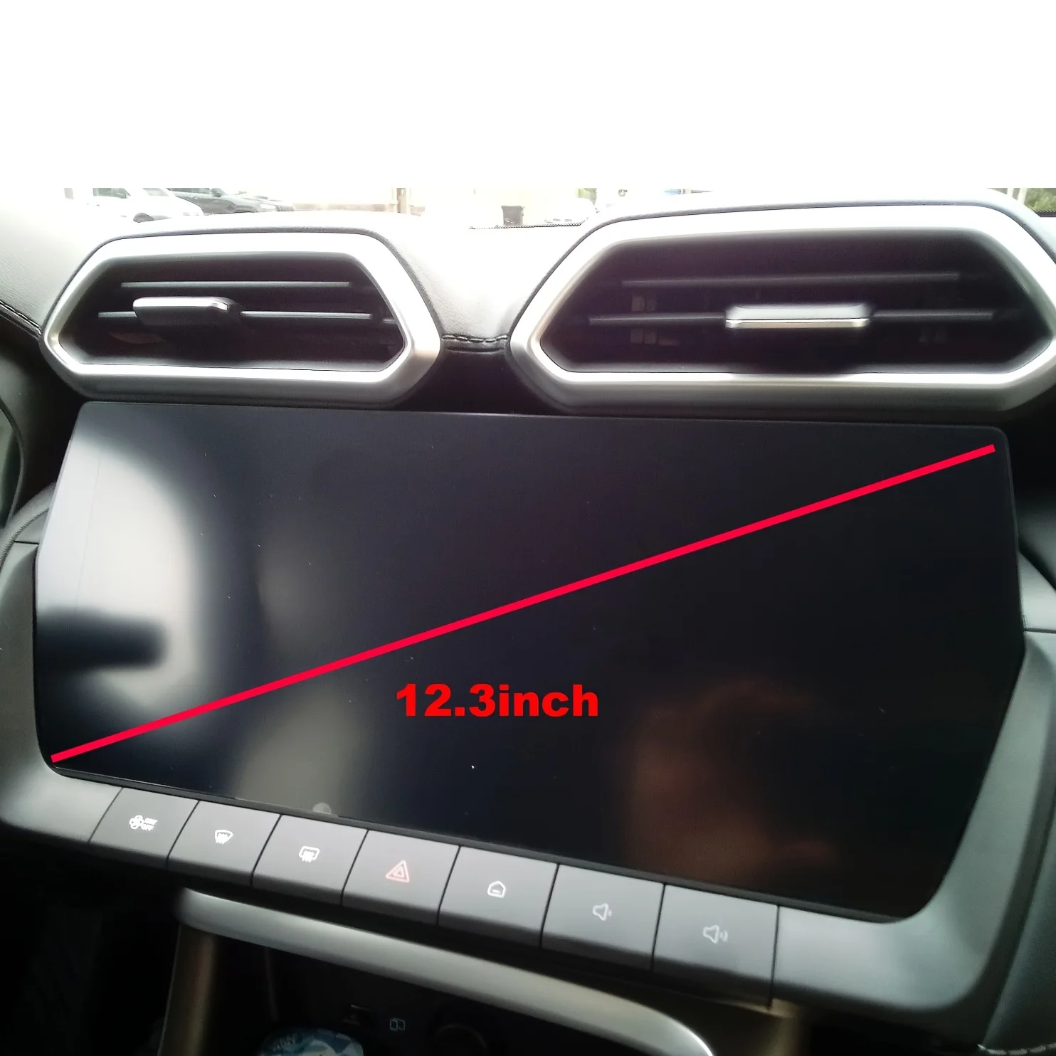 Für MG ZS Hybrid+ Für MG ZS Hybrid Plus 12,3 Zoll Navigationssystem Schutzfolie aus gehärtetem Glas – Detail 3