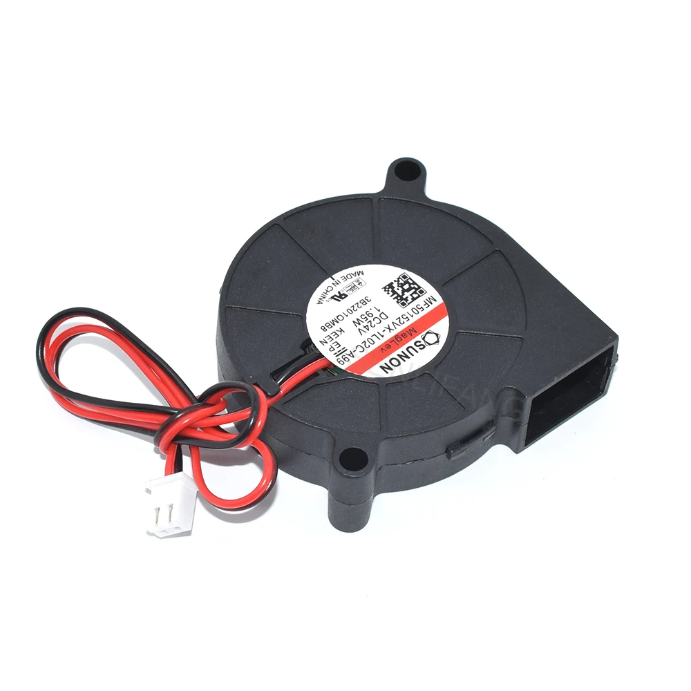 New For SUNON MF50152VX-1L02C-A99 5015 50*50*15MM 24V 1.95W 2Pin 3D Printer Centrifugal Turbine Blower Cooling Fan