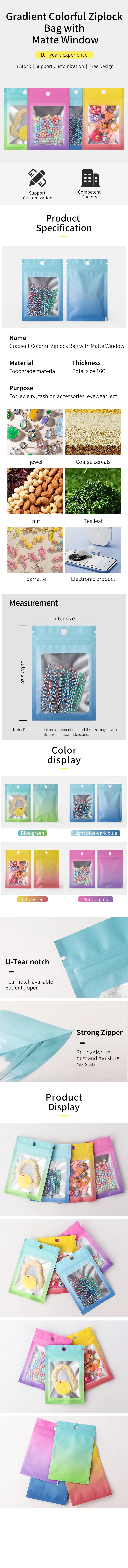 100 Stück transparente Mini-Schmuckverpackungsbeutel, wiederverschließbare Druckverschluss-Verpackungsbeutel, Nagelzubehör-Verpackungsbeutel für kleine Unternehmen – Detail 2