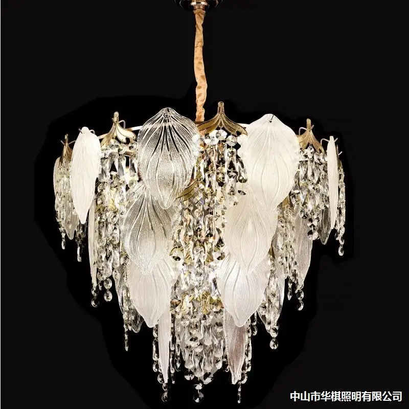 

The new master bedroom is a light luxury Nordic living room crystal chandelier hanglamp woonkamer pendant chandelier