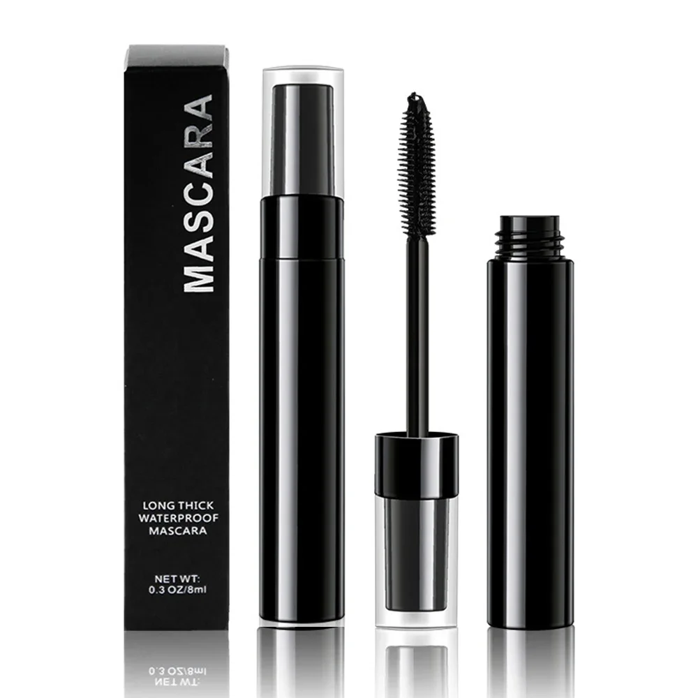 

10ml Plant Slender Thick Vegetarianism Waterproof Long-lasting Eye Black Private Label Mascara Custom Bulk Makeup Face Beauty