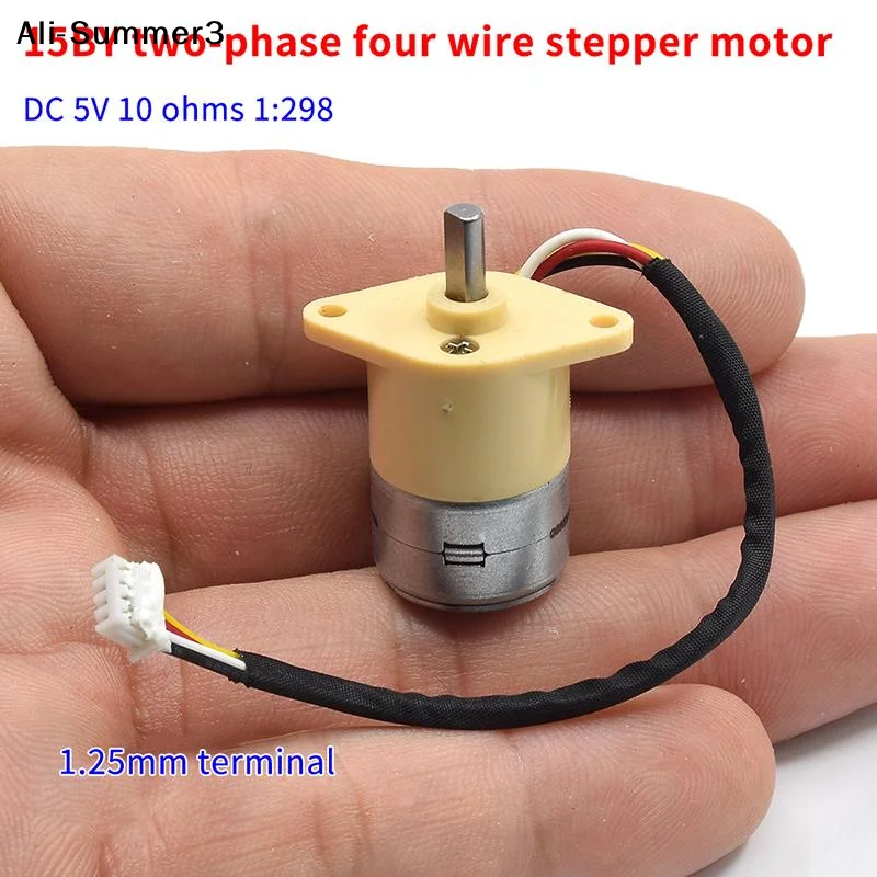 【Vx3】15BY 15mm 2-Phase 4-Wire Gear Stepper Motor Micro Full Metal Gearbox Gear Stepping Motor DIY Smart Robot Monitor Camera