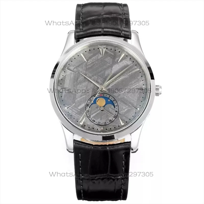 Moon phase mechanical men's watch meteorite disc automatic mechanical movement fashion men's watch high-end trend watch