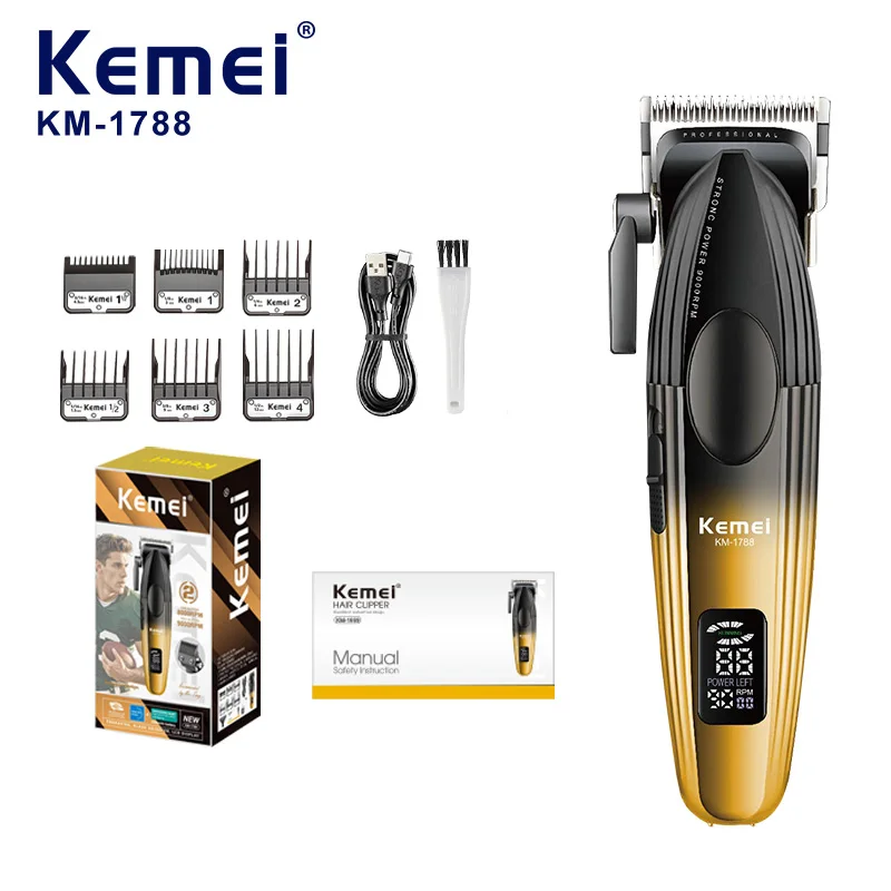 cortadora-de-pelo-kemei-1788-recargable-9000-rpm-profesional-tipo-c-maquina-de-depilacion-para-hombre