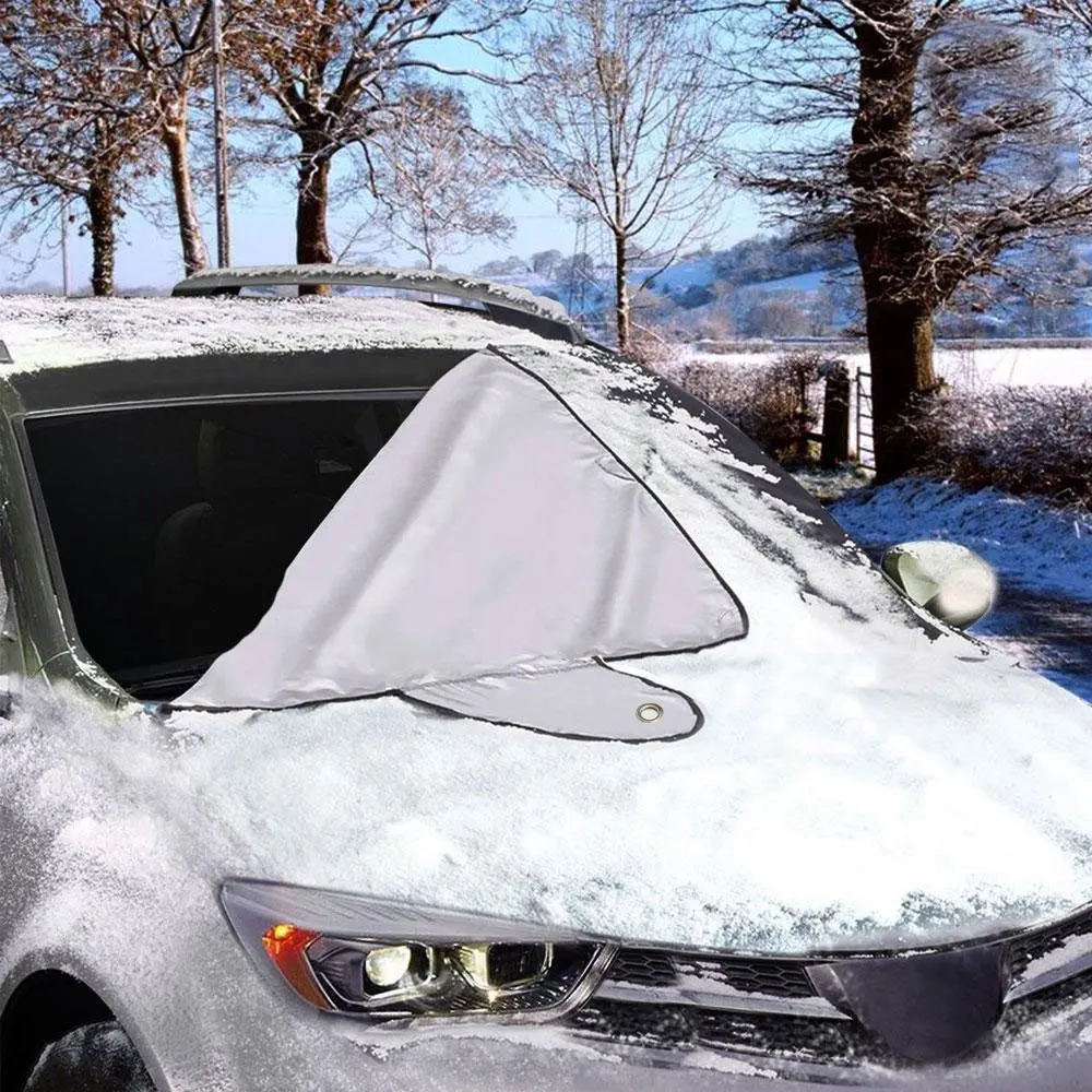 Car Front Windshields Cover Snow Prevention Window Sun Shade Cover Frost Ice Dust Protector Car Front Windscreen Cover Sunshade