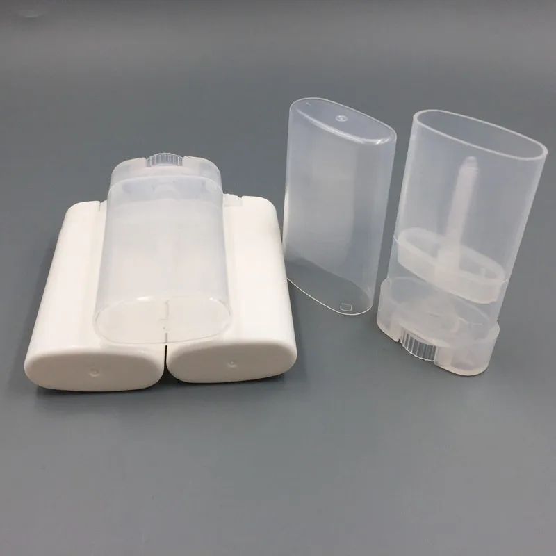 3Pcs Refillable Perfume Deodorant Containers Empty Lip Balm Tube Plastic White/Black Portable Cosmetic Lipstick Tubes 15ml