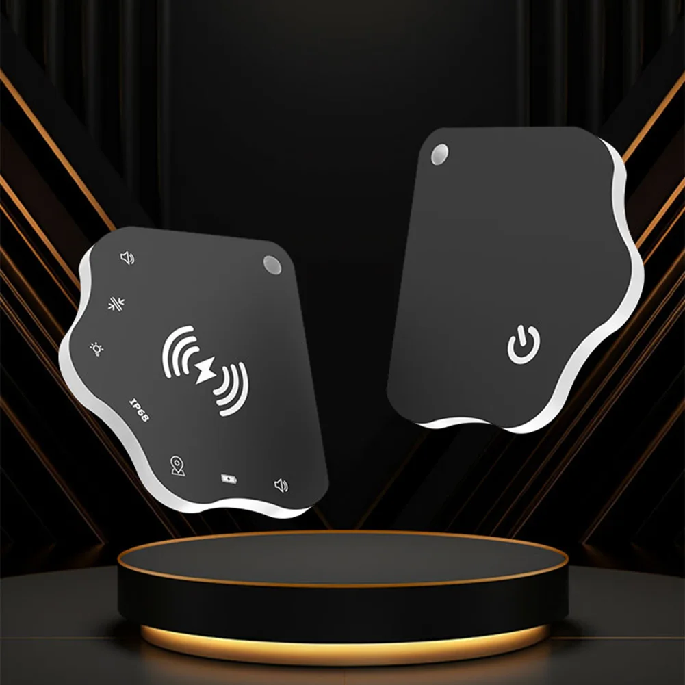 Карта-трекер для кошелька с беспроводной зарядкой IPX68, водонепроницаемый, работает для Apple Find My Ultra Thin Tracker для легкого отслеживания кошелька