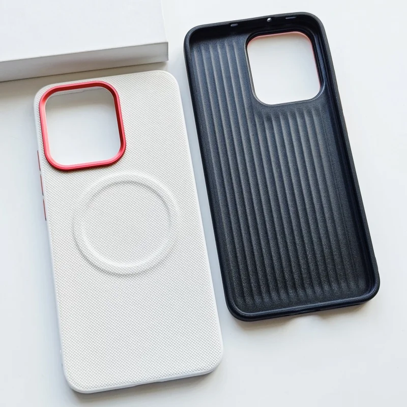 ل ممن لهم Reno15 Reno14 رينو 15 14 برو الماس حافظة جلدية المغناطيسي شفط التباين مفاتيح عدسة الإطار المضادة للبصمة غطاء