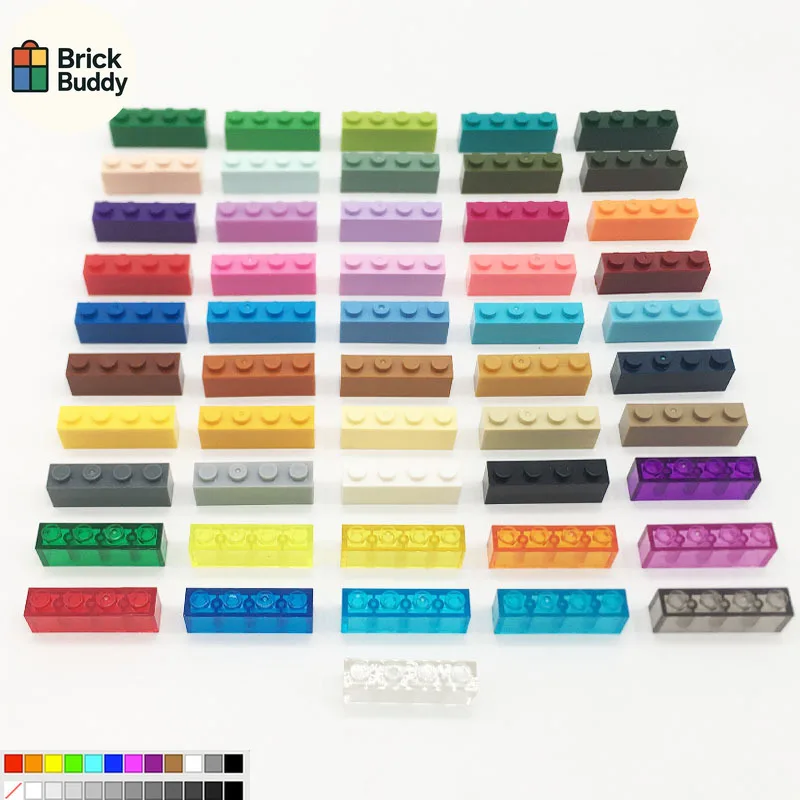 660PCS 1KG Small Particle Interlocking Building Blocks Compatible with 3010 MOC Parts 1X4 Basic Brick for DIY Toy Kit
