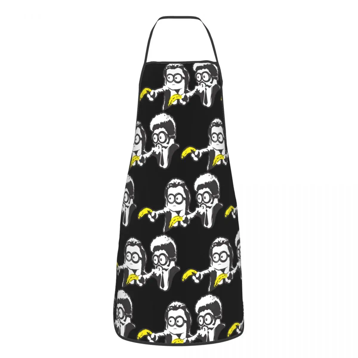 Custom Bib Minion Fiction Apron for Men Women Adult Chef Cooking Kitchen Despicable Me Tablier Cuisine Painting