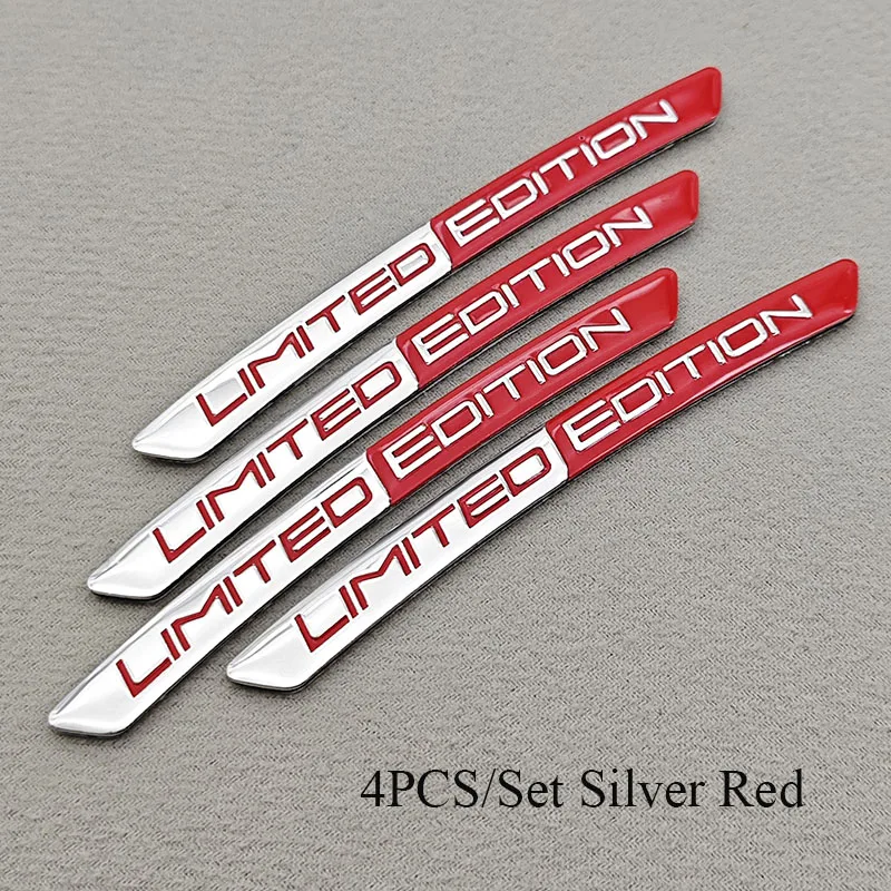4 stks/set Alumium Auto Wielnaaf Stickers Logo Limited Edition Embleem Auto Decoratieve Decals Motor En Fiets Wielnaaf Badge