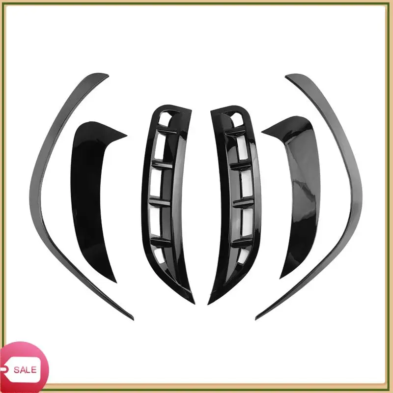Unique 6Pcs Car Front&Rear Bumper Splitter Spoilers Trim For Mercedes-Benz GLE W167 2020 AMG