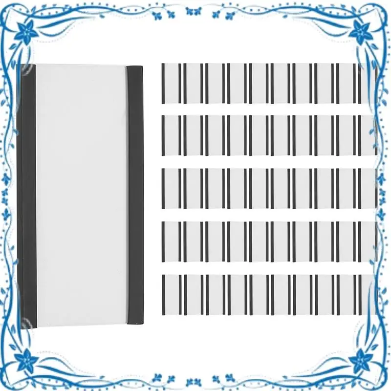 

50Pcs Magnetic Label Holders With Magnetic Data Card Holders With Clear Plastic Protectors For Metal Shelf (1 X 2 Inch)