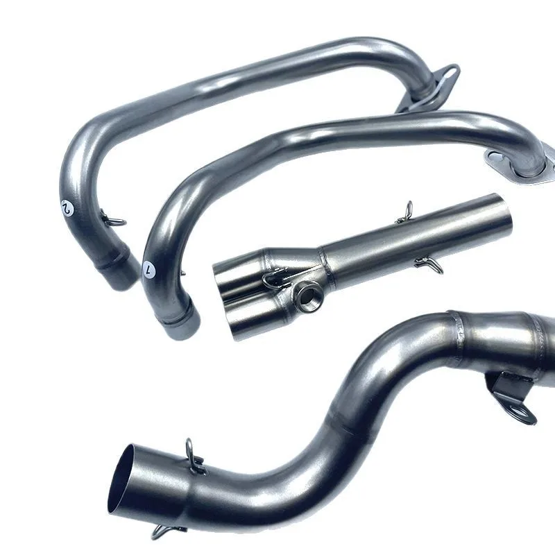 

Slip On Motorcycle Exhaust Front Pipe Muffler Middle Link Connect Pipe Stainless Steel For Kawasi Ninja 250 250R 300 2008-2017
