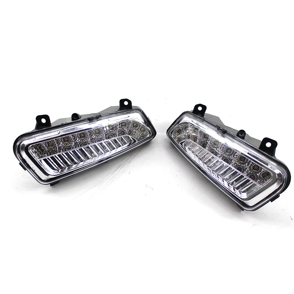 Car LED front fog lamp DRL For VW Volkswagen Polo MK8 6R 2011 2012 2013 front bumper led fog light Cover 6RD 941 699 6RD 941 700