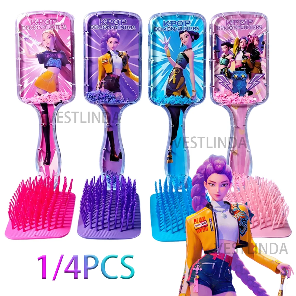 New KPop Comb Rumi Peripheral Series Fashion Cushion Massage Comb Cartoon Anime Student Comb Birthday Gift