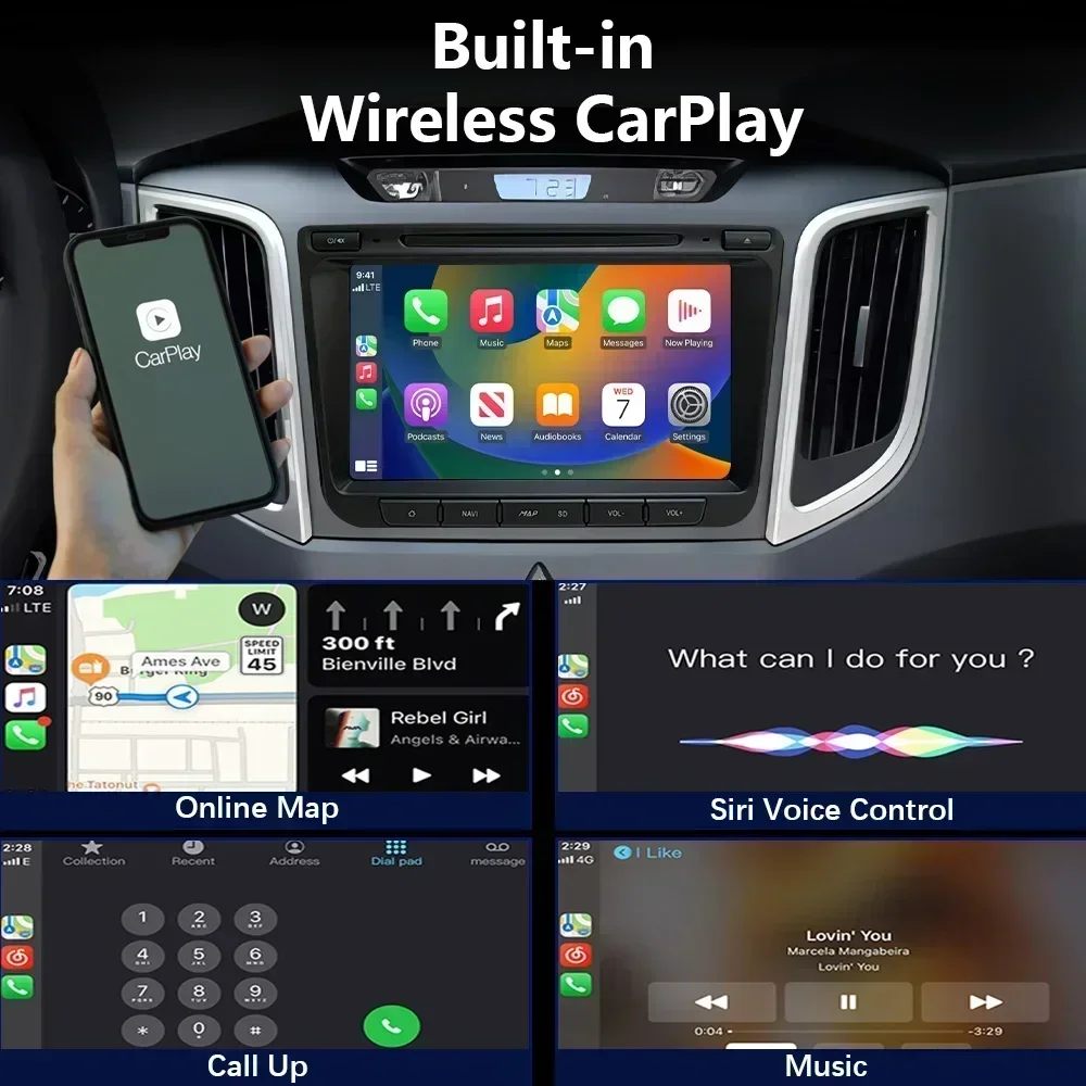 CHSTEK Android 13 Carplay For Hyundai Creta IX25 2014-2019 Car Radio 8