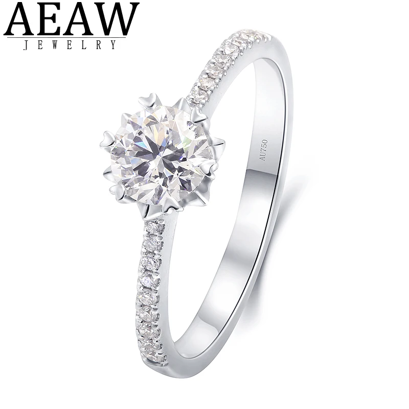 

100% Real Lab Grown Diamond Ring 0.552ct CVD Diamonds Fine Jewelry Engagement Wedding Rings for Women