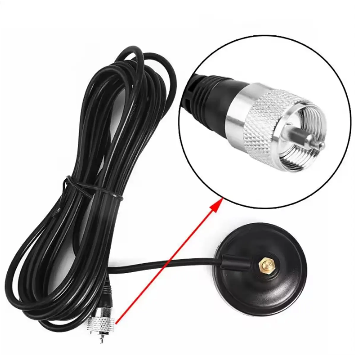 Best of 2026 27MHz CB Radio Antenna Mag1345 PL259 Connector with Magnet Base and 4 Meters Feeder Cable Center for Band Radio