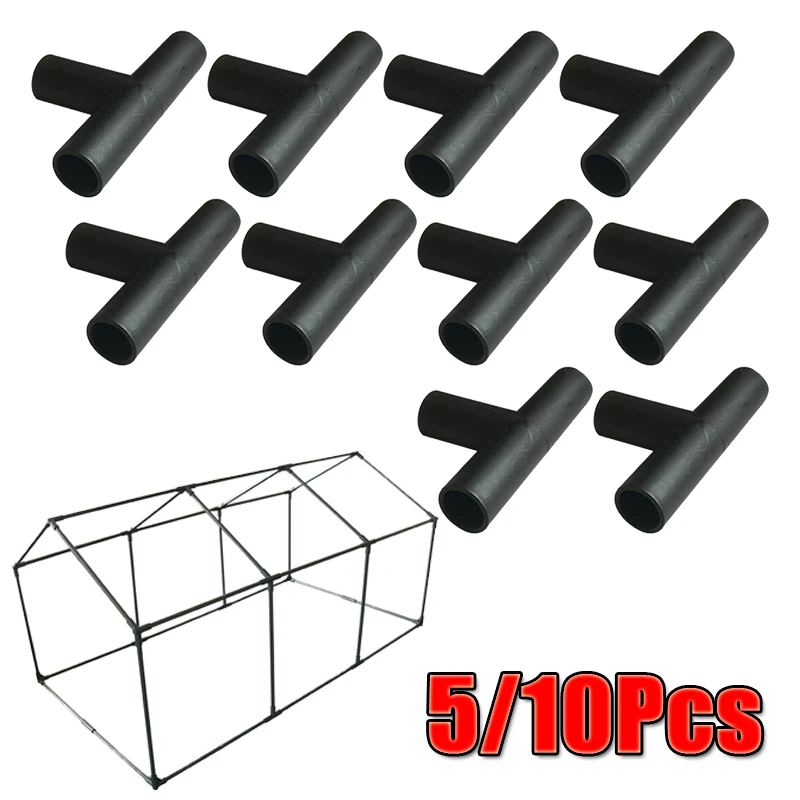5/10Pcs Garden Greenhouse Planting Rack 3-Way Connector Plastic Joint For Warm Flower Frame Planting Shed Bracket Connect Parts