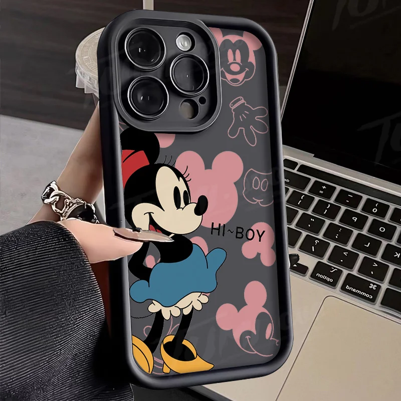 Disney Mickey Minnie Mouse Silicone Case for Samsung Galaxy A15 A05 A05S A55 A35 A25 A24 A13 A23 A12 A22 A32 A52 A52S A72 A11