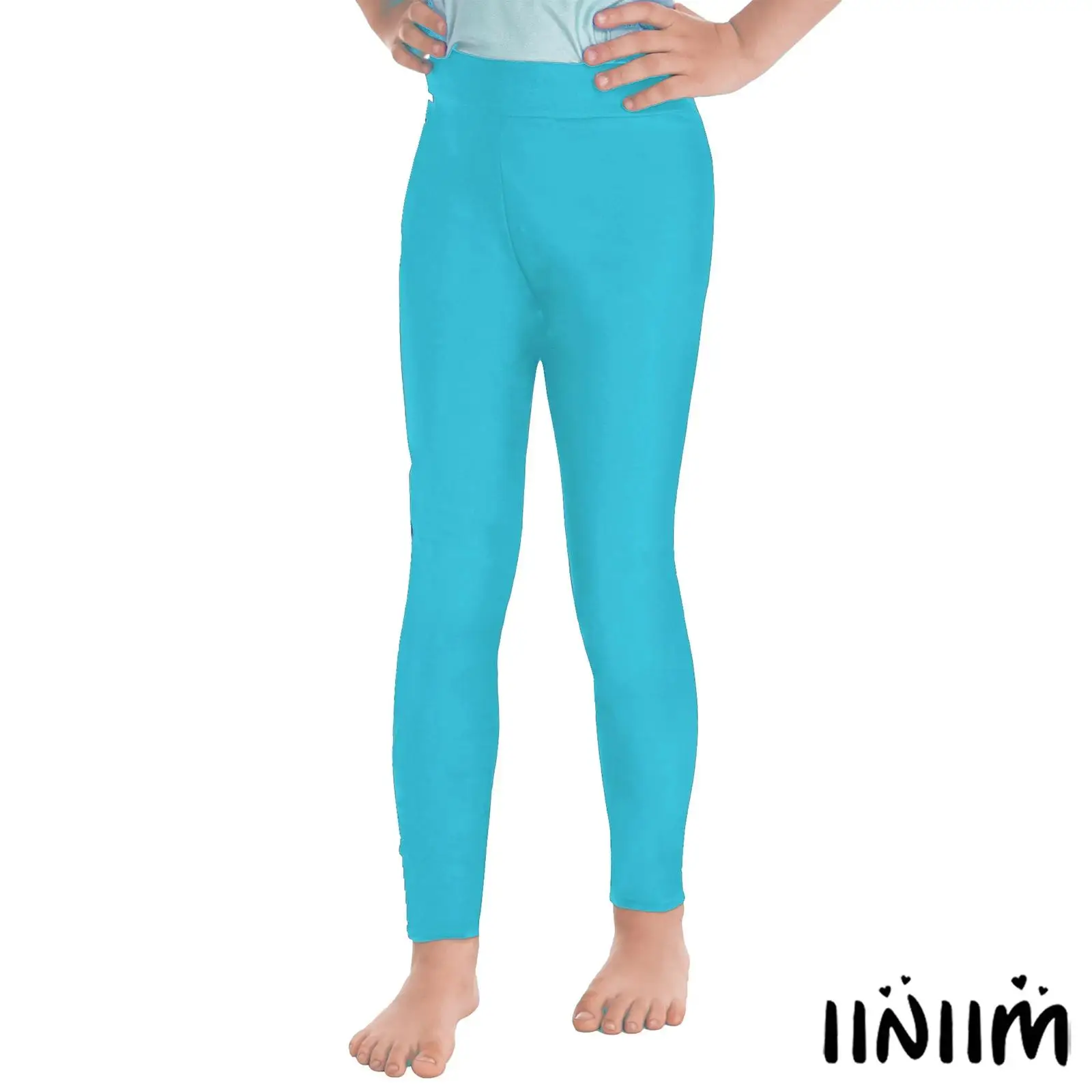 

Childrens Girls Figure Skating Dance Wear Sequin Ruffle Crop Top with Elastic Waistband Leggings for Casual Lyrical Dance Outfit