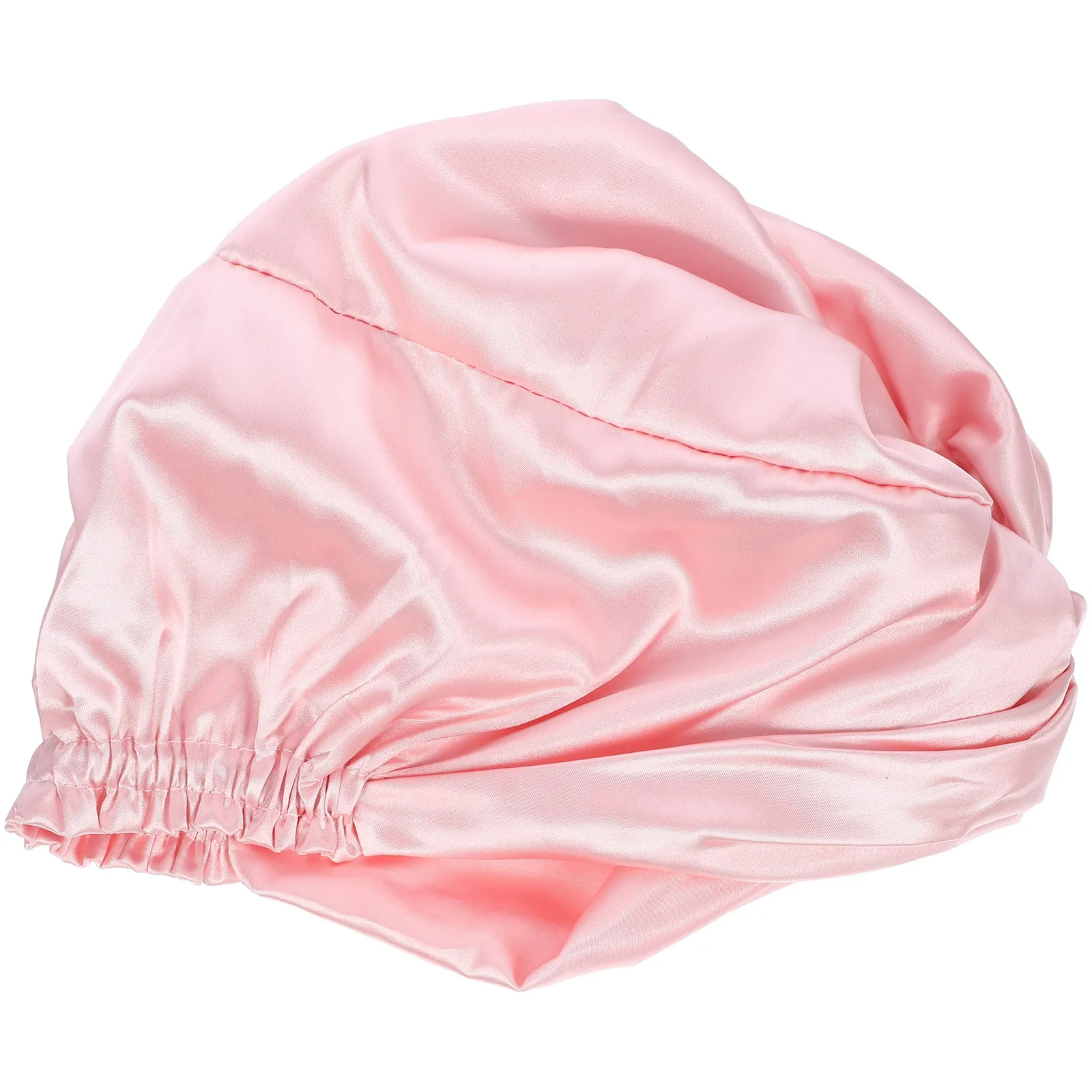 Silk Sleep Cap for Women Imitation Silk Hair Wrap Bonnet Twist Closure Stylish Protection during Washing Applying Makeup Home