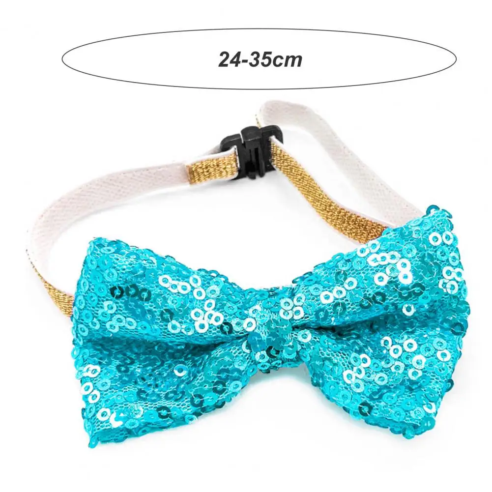 Pet Collar Soft Texture Fine Workmanship Wear-resistant Puppy Kitten Collar Bows with Bell Pet Neck Bow Decorative