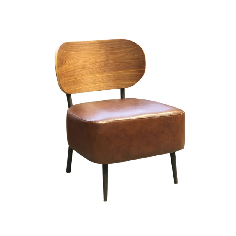 

modern design wooden fashion dining room leather coffee chair