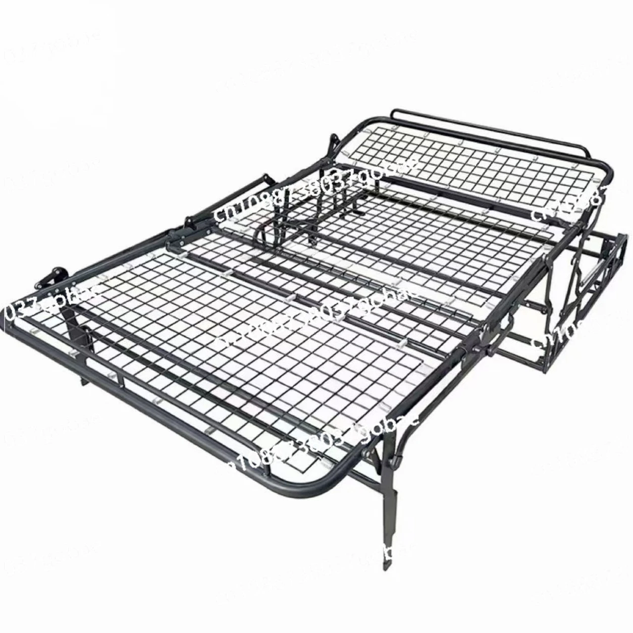 Iron folding multifunctional flip sofa bed iron frame, concealed three fold all steel mesh bed frame