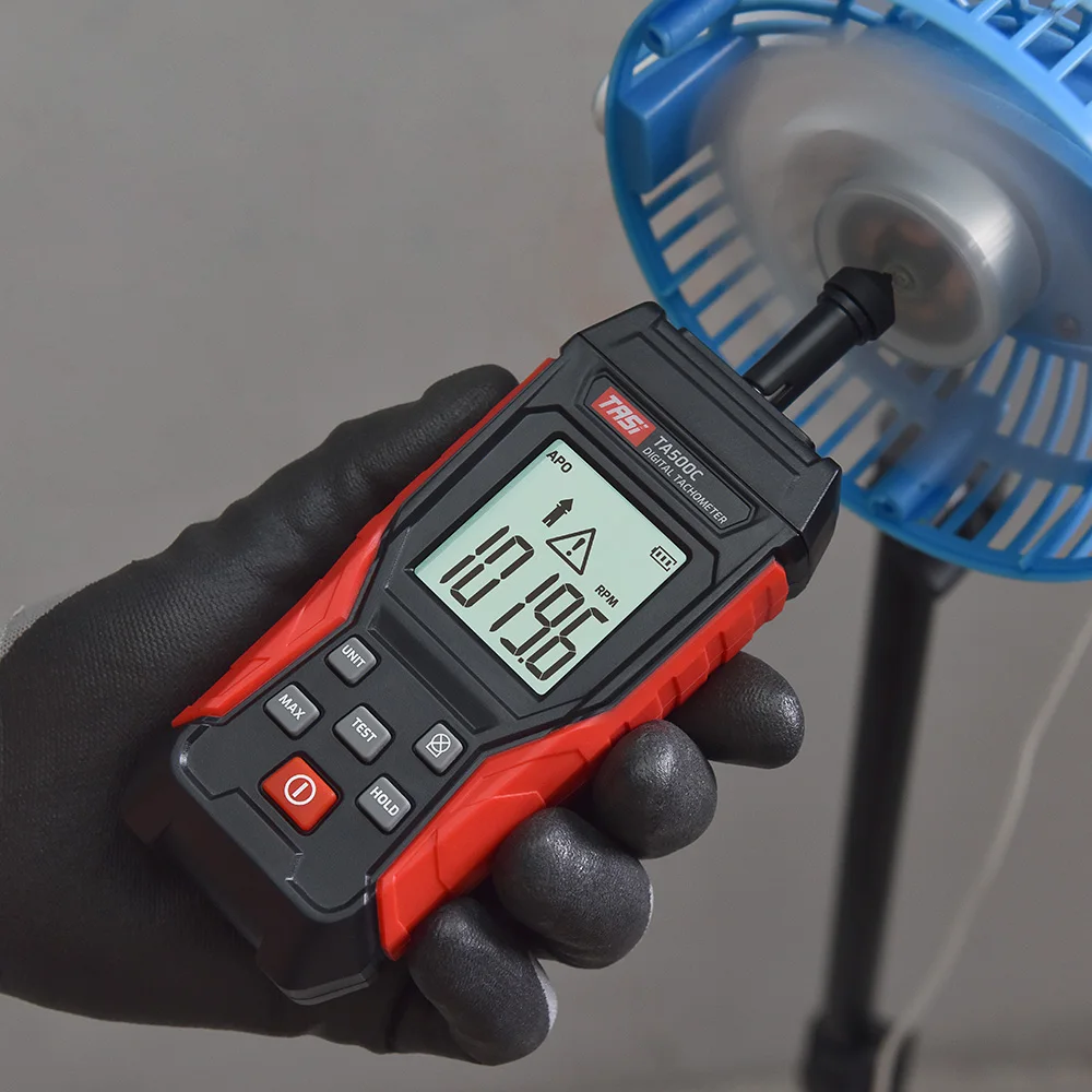 A500C Digitaler Laser-Tachometer 3~ 100000 RPM Rang Rpm Meter 2-in-1 Kontakt/Berührungslos Tacometro Hintergrundbeleuchtung Einheit Schalter Speedomet – Detail 12