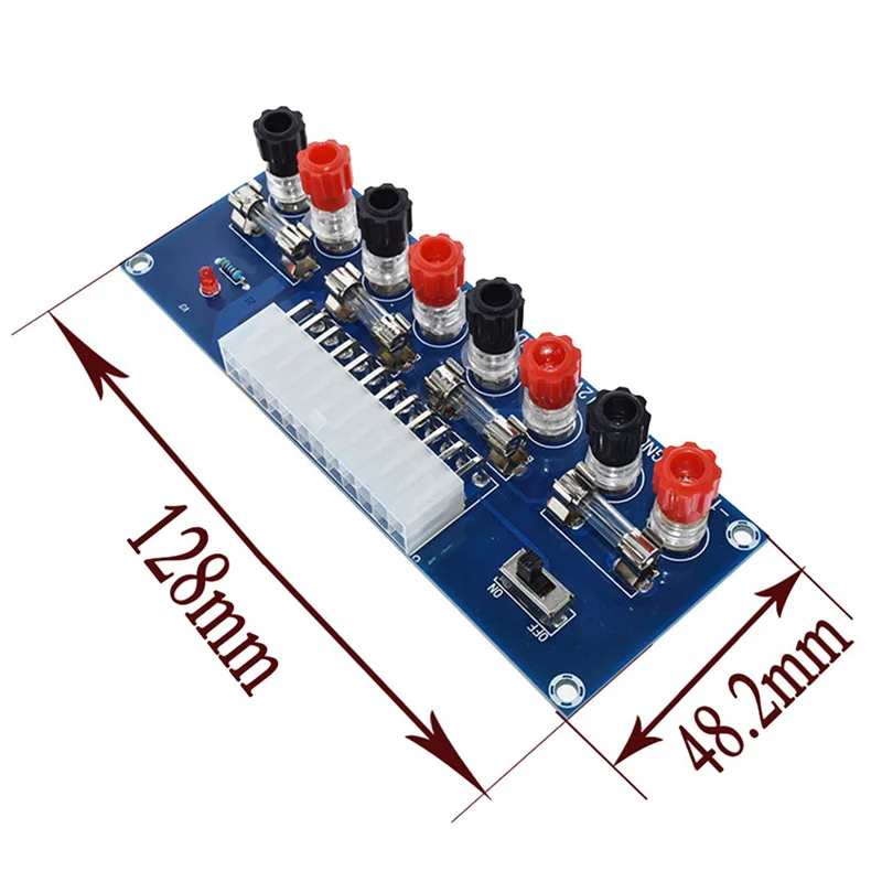 【Горячая】2X XH-M229 ATX Корпус настольного ПК Передача питания для платы адаптера Модуль схемы питания 24-контактный выходной терминал