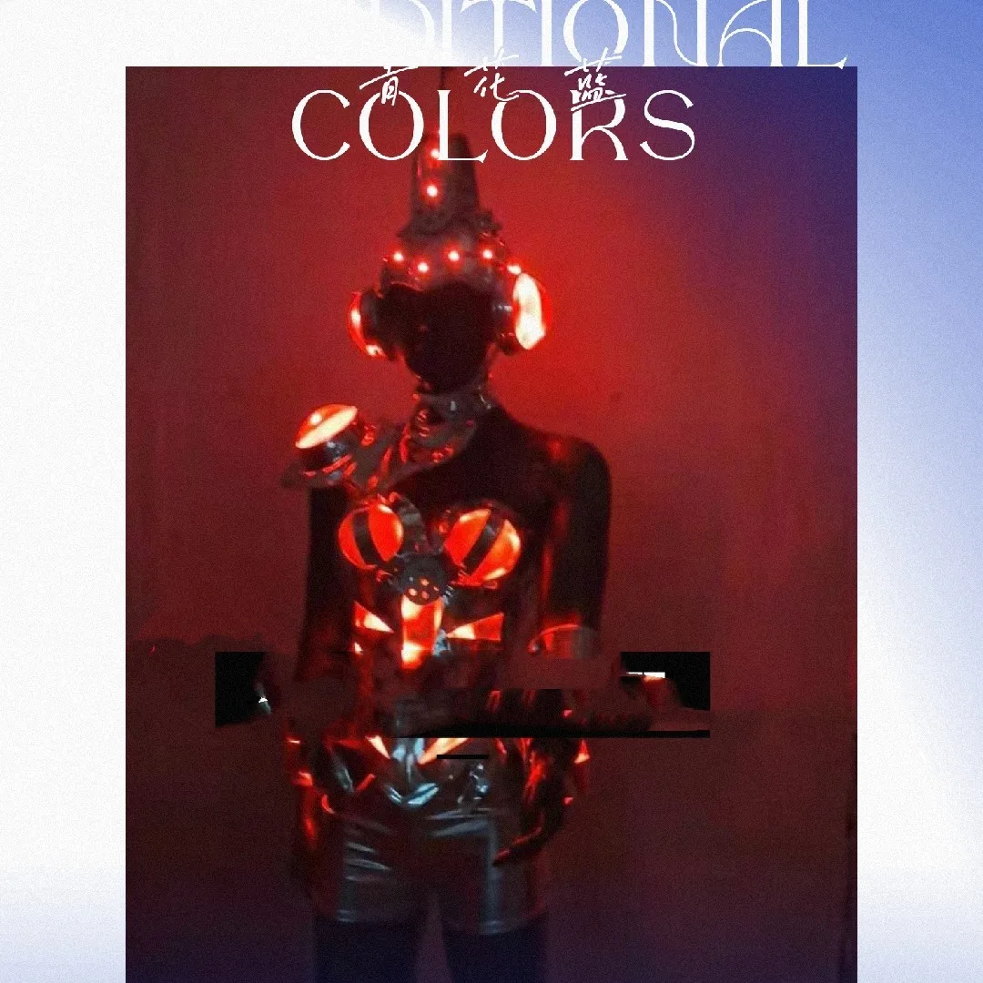 Bar luminous technology costume luminous armor future technology costume