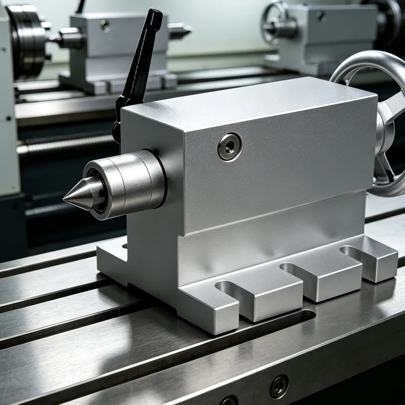 CNC Tailstock 4th Axis MT2 Rotary Movable Lathe Engraver Machine Chuck Center Height 65mm Woodworking Retractable Tail Top Parts